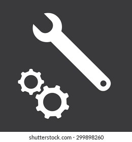 Wrench and gears icon