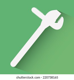 wrench graphic design , vector illustration