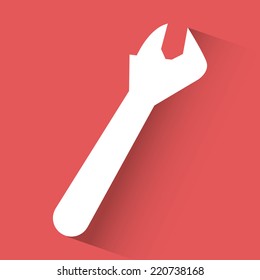 wrench graphic design , vector illustration
