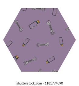 Wrench and hacksaw hexagon frame