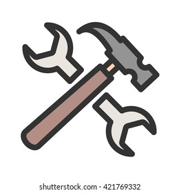 Wrench and Hammer