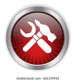 wrench and hammer icon