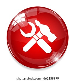 wrench and hammer icon