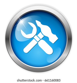 wrench and hammer icon
