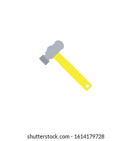 Wrench and hammer. Tools icon isolated on white background