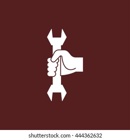 wrench in hand icon