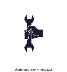 wrench in hand icon