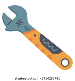 Llave de herramientas de mano Equipo de Ilustración vectorial de color plano Diseño de Plantilla