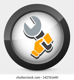 Wrench holding icon