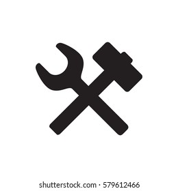 wrench hummer icon illustration isolated vector sign symbol