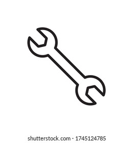 Wrench Icon Best Design Vector Template