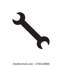 Plantilla del vector de diseño del icono de Wrench