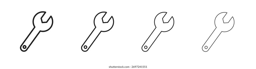 Colección de icono de llave. Signo de Vector de línea, símbolo para Web y móvil