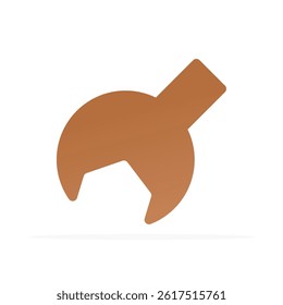 wrench icon, colored flat vector. modern and minimalist design.