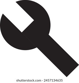 Wrench icon, wrench icon design.