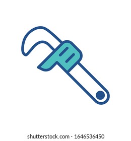 WRENCH icon design, flat style icon collection