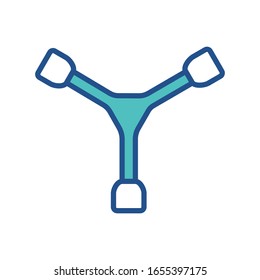 wrench icon design, flat style icon collection