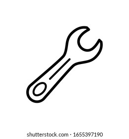 wrench icon design, flat style icon collection