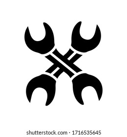 wrench 
icon design, flat style trendy collection
