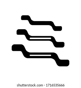 ummanteln 
Symboldesign, trendige Kollektion im Flachstil