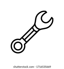 wrench 
icon design, flat style trendy collection