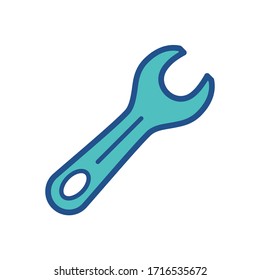 wrench 
icon design, flat style trendy collection