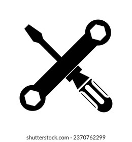 wrench icon design, illustration design