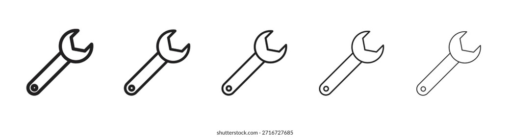 Wrench icon design, logo, app, UI. Vector illustration, EPS