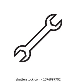 wrench icon design template
