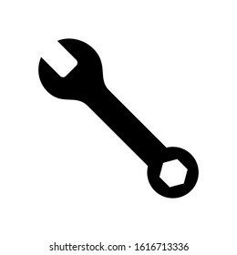 Wrench icon design template, vector icon designed in flat style isolated on white background, solid icon vector design, can be used for web and various needs of your project