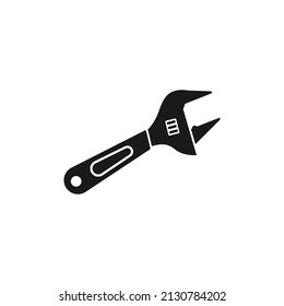 Plantilla de diseño de icono de Wrench, vector ilustración aislada