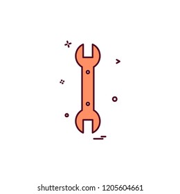 Wrench icon design vector