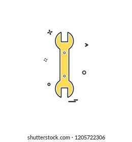 Wrench icon design vector