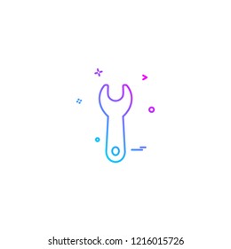 Wrench icon design vector 