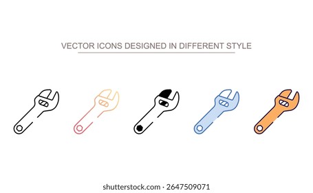 Diseño de icono de llave con fondo blanco