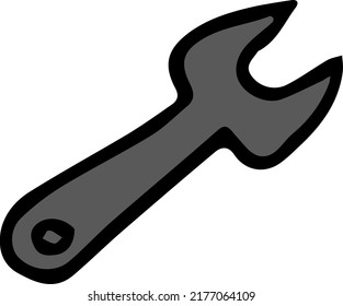 icono de llave. Ilustración del vector Doodle con llave