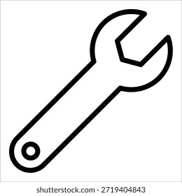 Wrench Icon Element For Design