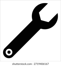 Wrench Icon Element For Design