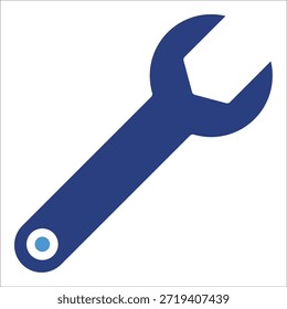 Wrench Icon Element For Design