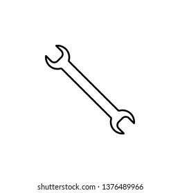 wrench icon. Element of plumbering icon. Thin line icon for website design and development, app development. Premium icon
