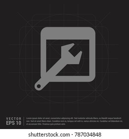 Wrench icon - EPS 10