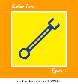 Wrench Icon. Eps-10.