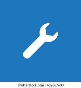 wrench Icon, flat design style
