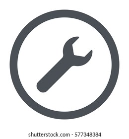 wrench Icon, flat design style