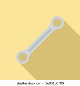 Wrench icon. Flat illustration of wrench vector icon for web design