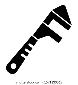 wrench icon glyph vector design