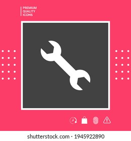 Wrench icon. Graphic elements for your design