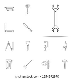 wrench icon icon. Home repair tool icons universal set for web and mobile