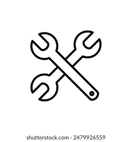 Wrench Icon Ideal for Tools and Maintenance