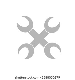 wrench icon illustration, automotive icon illustration, workshop logo